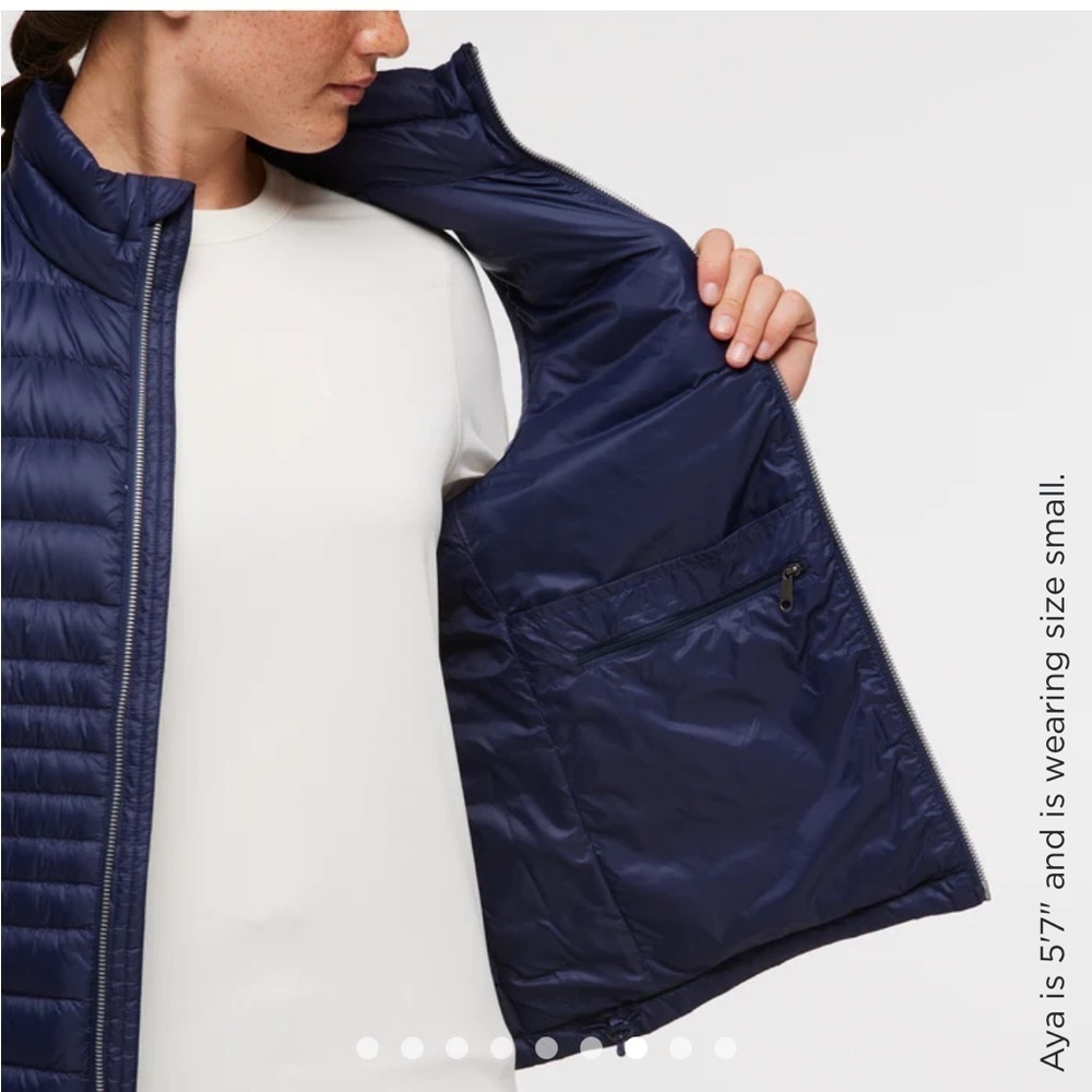 Cotopaxi Women’s XL Fuego Down Insulated Puff Vest Navy Blue Maritime NWT - Picture 12 of 15